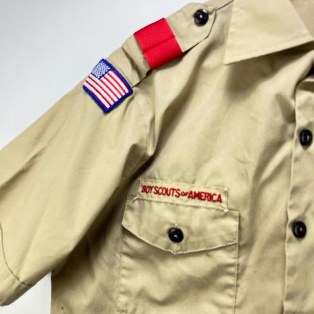 Vintage 80s Boy Scouts of America Shirt Youth XL - Picture 3 of 15